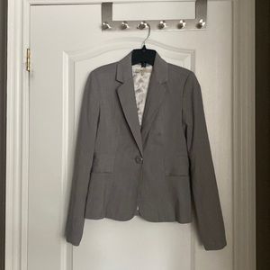 RW&CO Grey Blazer Jacket Cinched Waist Work Business Career